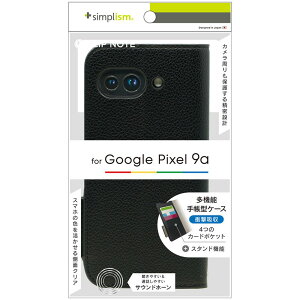 gjeB Google Pixel 9a ϏՌtbvm[gP[X ubN TR-PX259A-FN-SHBK