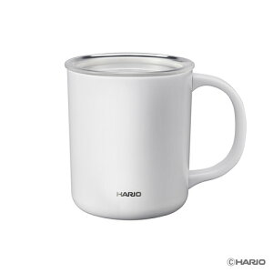 HARIO �n���I �Z���~�b�N�R�[�e�B���O �^���d�ۉ��}�O ���p�e�ʁ^350ml �z���C�g CMG-350-W