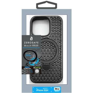 X^oii iPhone16Pro ZEROSAFE Mesh MagsafeΉ 360°]X^hP[X ubN 8557IP463ZSFMBK