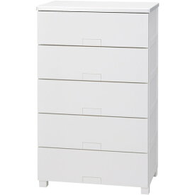 天馬 フィッツチェストFF6505 フルフラット 5段 収納 タンス ホワイト