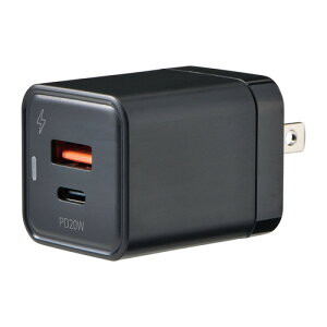 ELPA CHRSP20ACBK AC[d PD20WΉ USC-AAType-C|[g ubN