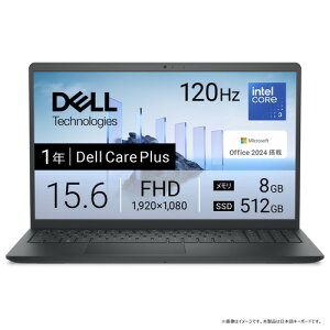 DELL m[gPC Dell 15 DC15250 ND25-FWHBB[15.6^ | tHD | Core 3 | 8GB | 512GB | Windows 11 | Office H&B | J[{ubN]