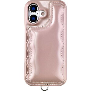 �e�B�[�K�C�A Volume Wavy Puff(pink) for iPhone17 UNI-25M-WPPK