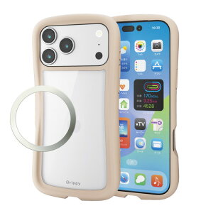 GR PM-A25DGRPFCBE iPhone 17 Pro Max P[X CzΉ^XebJ[t Grippy x[W