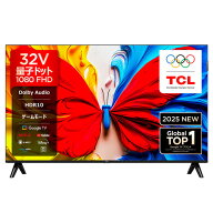 TCL 32S5K 32V型 フルハイビジョン 2K 量子ドット液晶テレビ BS・CS チューナー内蔵 GoogleTV搭載 YouTub…