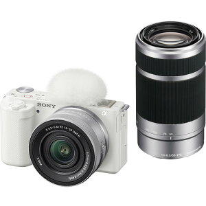 ソニー ZV-E10X W VLOGCAM α Eマウント ダブルズームレンズキット ホワイト