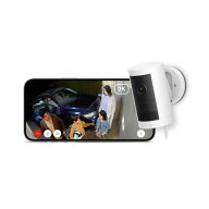 アマゾン B0D4RMQZV4 Ring Outdoor Cam Plus Plug-In 電源アダプターモデル 屋外防犯カメラ 2Kビデオ ナ…