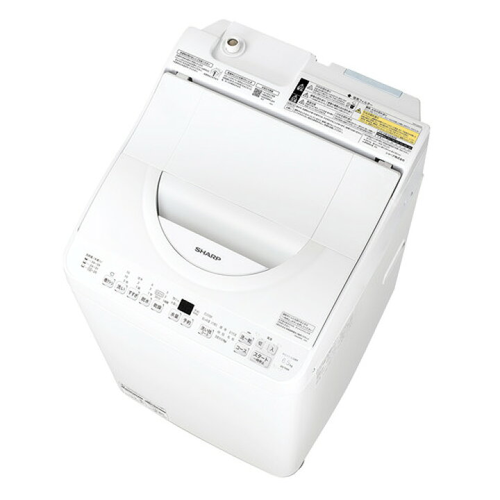 楽天市場】シャープ 縦型洗濯機 洗濯6.5kg 乾燥3.5kg 穴なし槽 ガンコ 