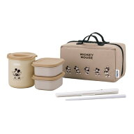 THERMOS サーモス 保温お弁当箱 食洗機対応 250ml 380ml ミッキー ライトベージュ DBQ-257DS-LBE