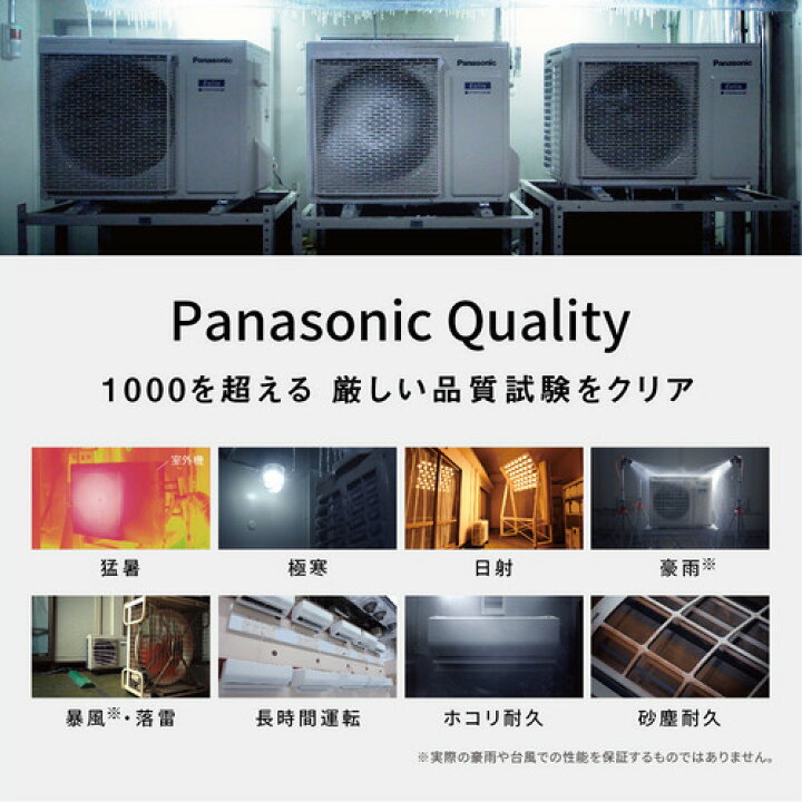 楽天市場】【標準工事費込】パナソニック エアコン 6畳 ナノイーX搭載 