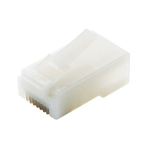 �G���R�� LD-RJ45T10�^T2 RJ45 LAN�R�l�N�^ Cat5e 10�� �P���E���� ���Ή� �����b�L �n�[�t�N���A