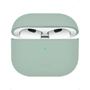 UNIQ UNIQ-AIRPODS(2024)-LINOIGRN AIRPODS4 �V���R���P�[�X UNIQ LINO �A�C�X�v�����g�O���[��