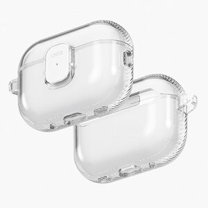 UNIQ UNIQ-AIRPODSPRO3-GLSPGCLR AIRPODS PRO 3 TPU�P�[�X UNIQ GLASE PRO �N���A