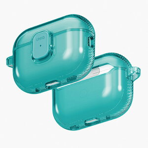 UNIQ UNIQ-AIRPODSPRO3-GLSPTEAL AIRPODS PRO 3 TPU�P�[�X UNIQ GLASE PRO �N���A�^�[�R�C�Y