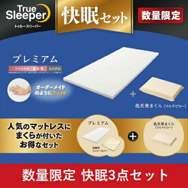 【期間限定大特価】ショップジャパン トゥルースリーパー プレミアム＆マルチピロー 快眠セット 保護用インナーカバー付 シングル FKBWS62