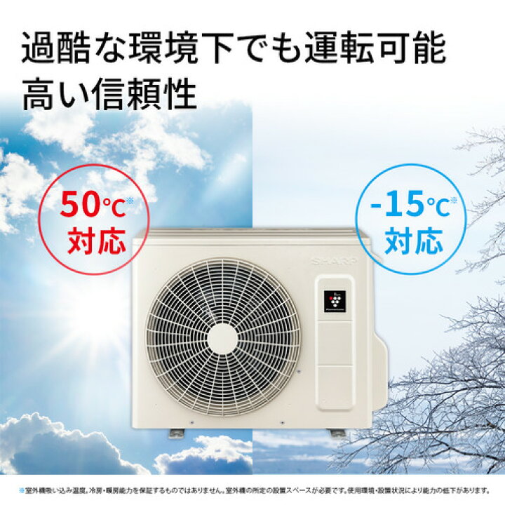 楽天市場】【標準工事費込】シャープ エアコン 6畳 Vシリーズ プラズマ 