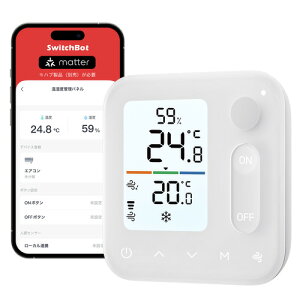 SwitchBot W7400000 SwitchBot �����x�Ǘ��p�l�� 1��4�� �����x�Z���T�[����