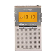 東芝 AX-PR40(N) ポケットラジオ AUREX(オーレックス) 漢字対応液晶パネル搭載 LEDライト付 サテンゴールド