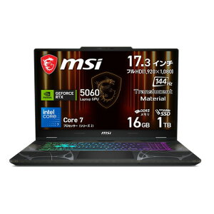 MSI �m�[�gPC Cyborg 17 B2RW FKG-6665JP[17.3�^ | �t��HD | Core 7 | 16GB | 1TB | Windows 11 | �I�f�b�Z�C�O���C & �X�P���g��]