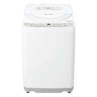 シャープ 全自動洗濯機 洗濯7kg 幅52cm 節水コース 穴なしサイクロン洗浄 自動槽洗い ESY718 ベージュ系