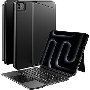 iClever TYPEMATE11 iPad�p�L�[�{�[�h�t���P�[�X �e���L�[���^�b�`�p�b�h��̌^ ���{��z�� Bluetooth�Ή� ���p�x�X�^���h�@�\�t �u���b�N