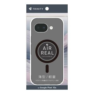 �g���j�e�B TR-PX2610A-ARPMS-BK Google Pixel 10a [AIR-REAL INVISIBLE] �n�[�h�P�[�X �N���A�u���b�N×�u���b�N�����O