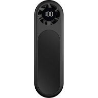 グリーンハウス GH-FANHHZ-BK 冷却スティックファン 5段階風速調節 ペルチェ式大型冷却プレート搭載 デジ…