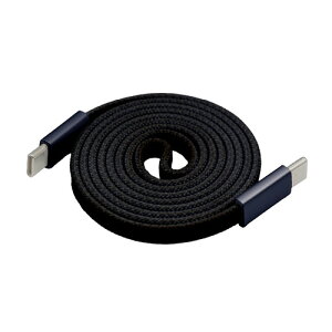 AXELTECH CBMCC01BK �t���b�g�}�O�l�b�gType-C to Type-C�P�[�u�� USB PD60W�Ή� �t�@�u���b�N�f�ލ̗p ��1m �u���b�N