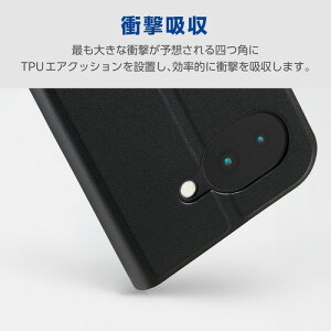 �G���R�� PM-P261PLFUKBK Google Pixel 10a �P�[�X �蒠�^ �J�o�[ �}�O�l�b�g �t���b�v Ultra Slim �u���b�N
