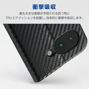 �G���R�� PM-P261PLFUKCB Google Pixel 10a �P�[�X �蒠�^ �J�o�[ �}�O�l�b�g �t���b�v Ultra Slim �J�[�{���u���b�N