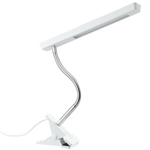 ���U�� CFLE05D15WH LED�t���L�V�u���N���b�v���C�g ��1200lux USB�A�_�v�^�[�t �A�[����260mm �z���C�g