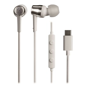 �I�[�f�B�I�e�N�j�J ATH-CKD30C WH USB Type-C�p�C���z�� �_�C�i�~�b�N�^ 10mm�h���C�o�[���� ������DAC���� �}�C�N�t�������R�� �z���C�g