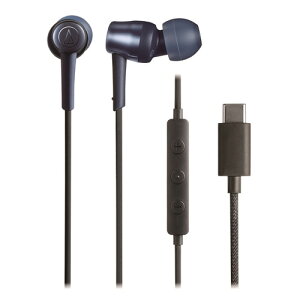 �I�[�f�B�I�e�N�j�J ATH-CKD30C BL USB Type-C�p�C���z�� �_�C�i�~�b�N�^ 10mm�h���C�o�[���� ������DAC���� �}�C�N�t�������R�� �u���[