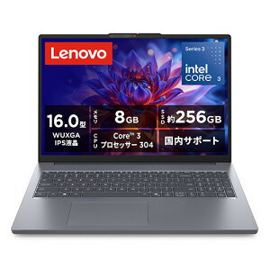 Lenovo �m�[�gPC IdeaPad Slim 3i Gen 11 83RS003DJP[16.0�^ | WUXGA | Core3 | 8GB | 256GB | Windows 11 | Office�I�v�t | ���i�O���[]