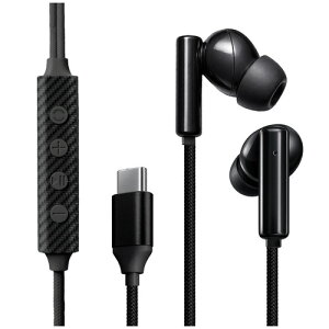 LUCILLA HPNTCLU01BK Type-C�C���z�� �J�i���^ ����a13mm�h���C�o�[���� �m�C�Y�L�����Z�����O DAC�̗p �u���b�N