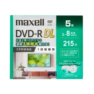 �}�N�Z�� DRD215WPG.5S �^��pDVD-R DL 8.5GB 2�`8�{�� CPRM�Ή� 5��