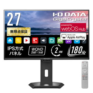 �A�C�E�I�[�E�f�[�^�@�� LCD-GDQ271JAWOS 27�^���C�h WQHD LCD���j�^ webOS Hub���� 180Hz�Ή� 65W���d �u���b�N