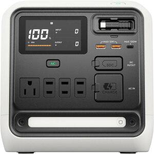 DJI DY0050 DJI POWER 1000 Mini �����_�S���`�E���C�I���d�r���� 1008Wh 100W������莮USB-C�P�[�u������ �z���C�g