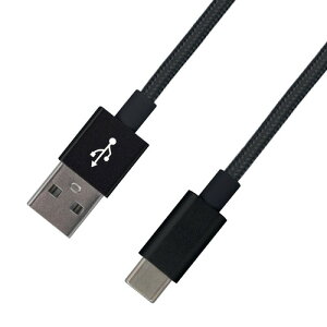 Protostar CBTCA06BK USB Type-C to A���ϋv���x�P�[�u�� �d���i�C�����̗p �����x���g�t 0.6m �u���b�N