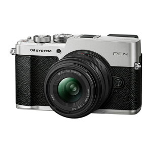 OM SYSTEM PEN 14-42mm F3.5-5.6 III �����Y�L�b�g SLV �~���[���X���J���� 4�^3�^ Live MOS�Z���T�[���� ��2037����f �V���o�[