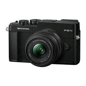 OM SYSTEM PEN 14-42mm F3.5-5.6 III �����Y�L�b�g BLK �~���[���X���J���� 4�^3�^ Live MOS�Z���T�[���� ��2037����f �u���b�N