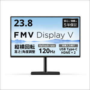 �x�m�� K0AK001ZJF 23.8�^���C�h�f�B�X�v���C �c����] USB-C+HDMI×2 FMV Display V2403�iC�j �u���b�N