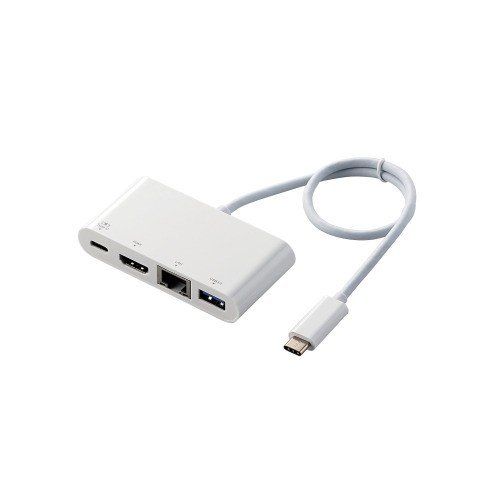 エレコム DST-C09WH USB Type-C接続ドッキングステーション [宅送] 90％OFF HDMI WH