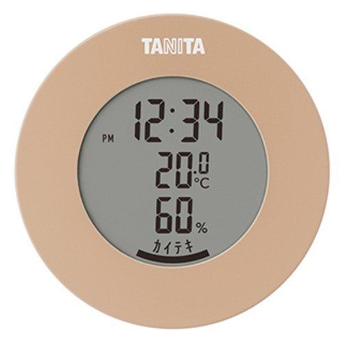 タニタ TT-585 【国内即発送】 2021高い素材 デジタル温湿度計 ライトブラウン