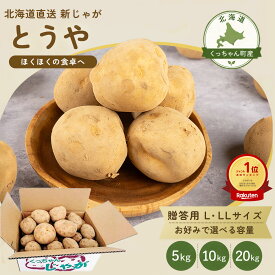 新じゃが 北海道産 とうや L～LLサイズ 5kg 10kg 20kg じゃがいも 北海道 5キロ 10キロ 20キロ じゃが芋 送料無料 贈り物 贈答用 ご自宅用 家庭用 じゃがいも10キロ 箱 買い 美味しい じゃがいも5キロ 食品 食材 甘い やさい 野菜 フライドポテト ポテトサラダ 肉じゃが