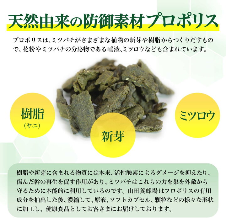 楽天市場】【山田養蜂場】【送料無料】 プロポリス300 100球入 