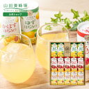 【山田養蜂場】ハニードリンク3種詰合せ 125g×14本ゆず&はちみつ125g×4本・りんご&はちみつ125g×5本・かぼす&はち…