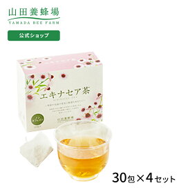 【山田養蜂場】エキナセア茶 30包×4セット ギフト プレゼント お茶 食品 健康 人気 健康 対策 飲みやすい ノンカフェイン ハーブティー 父の日