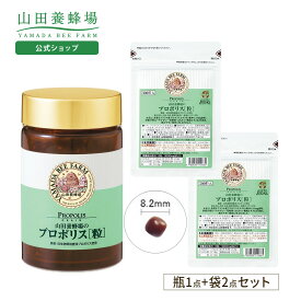 【〜7/11 9:59 30%クーポン】【公式】プロポリス粒3点セット 山田養蜂場 （瓶1点、袋2点） 送料無料 お中元