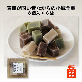 表面が固い小城羊羹　8個入×6袋（九州銘菓 お取り寄せ 佐賀 お茶請け プチギフト 和菓子 お土産 スイーツ 義理 バレンタイン ホワイトデー 父の日 母の日 お盆 名物 お試し お花見 旅のお供 ポイント消化）